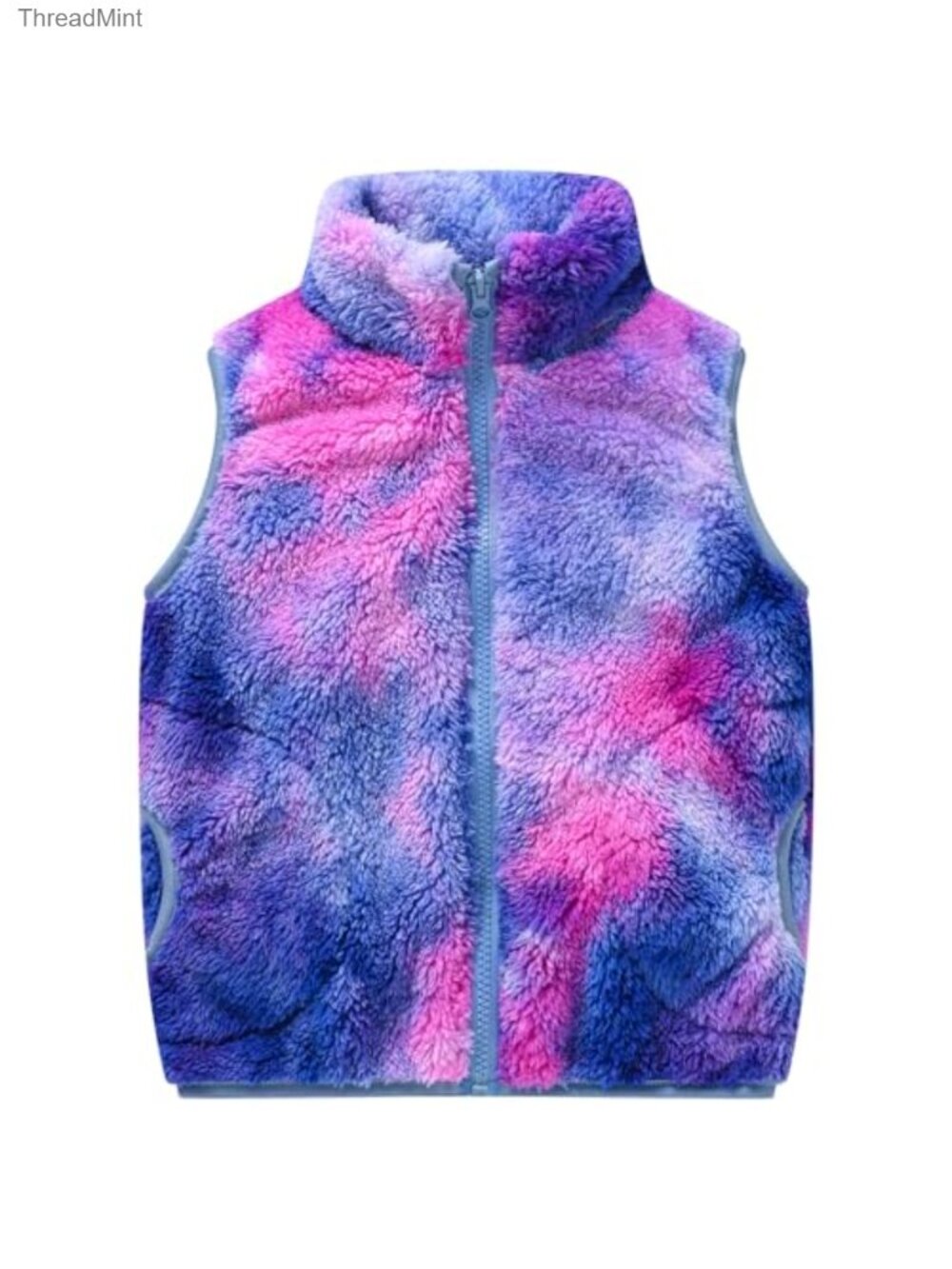 Toddler Boys Girls Fleece Vest Zipper Sleeveless Warm Outerwear Fall Winter
